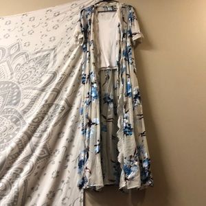 Blue Floral Kimono